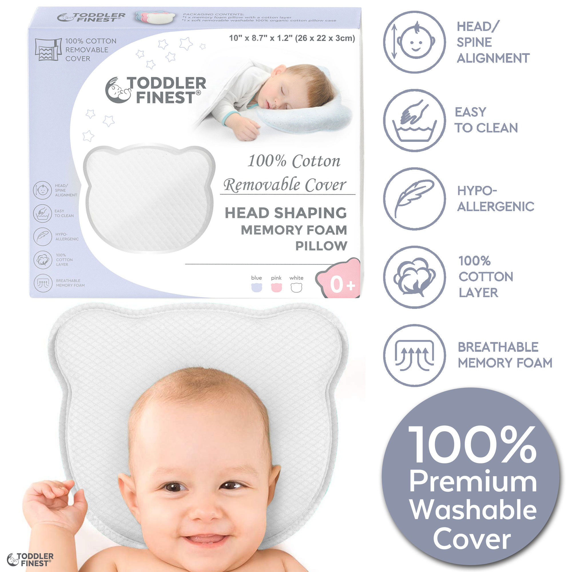 Get 20 Off Baby Head Shaping Pillow Memory Foam with